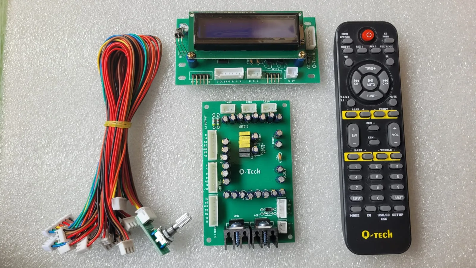 Q-Tech 5.1 Remote Kit with FR6311 Audio Processor