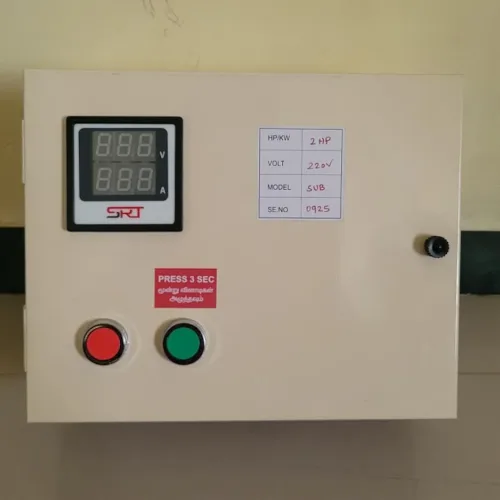 Single Phase Borewell Submersible Motor Starter with Digital Voltmeter & Ammeter