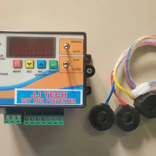 Digital Dry Run & Overload Controller with Cyclic Timer for 3 Phase Motor Starter's