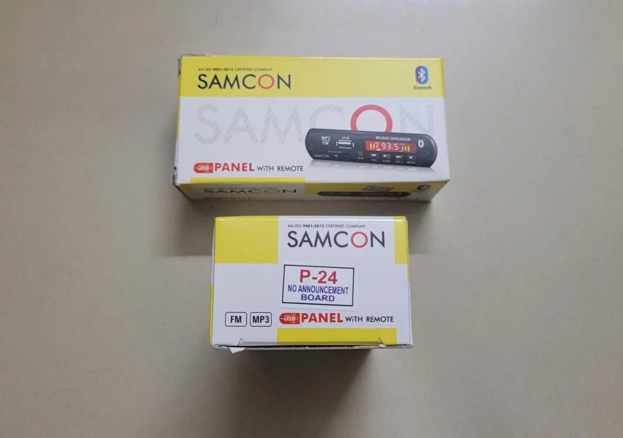 Samcon (P24) Non Voice Announcement Stereo USB Bluetooth Audio Player