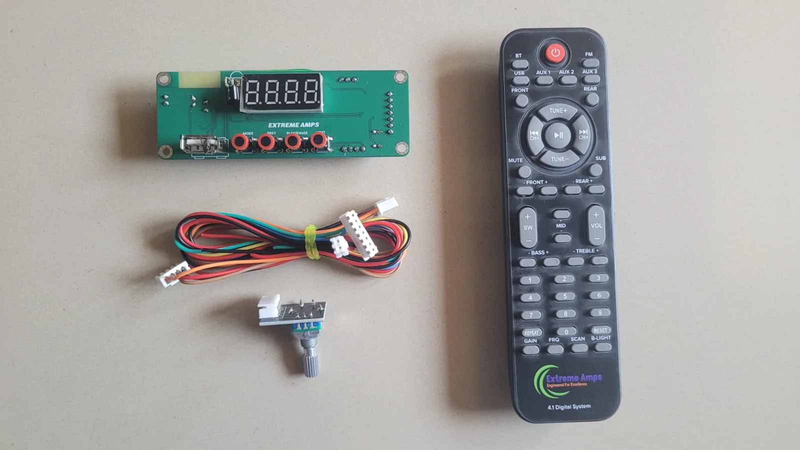 4.1 Remote Kit with In-built USB, Bluetooth & FM Including Bass, Treble and Mid Control from Extreme Amps Company