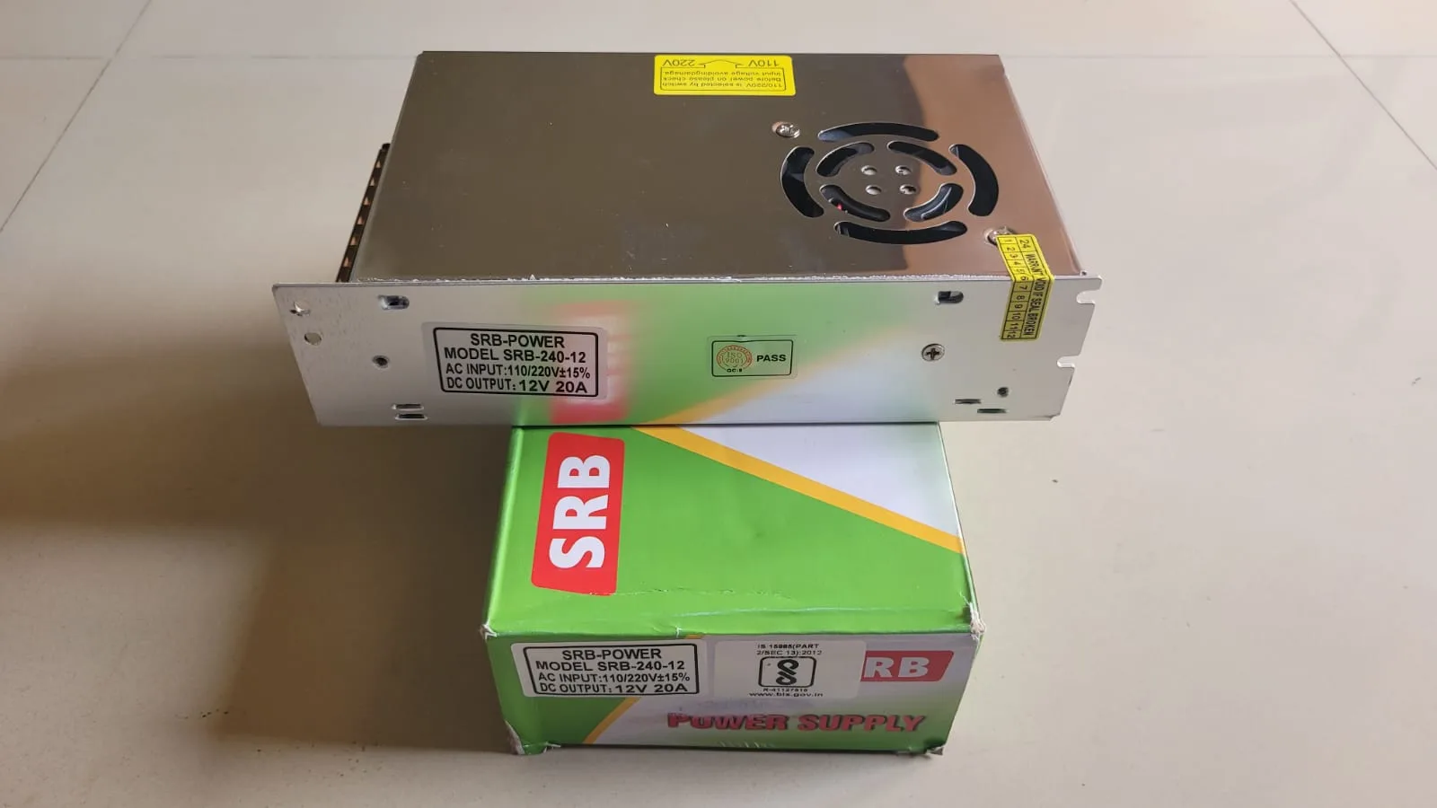 230V AC to 12V, 20A DC SMPS power supply