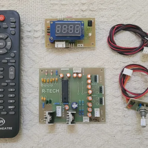 Stereo Remote Kit Using TDA7439 Audio Processor with Rotary Encoder