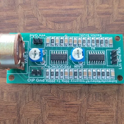 12V DC Single Supply Subwoofer Pre Board with Frequency & Gain Control