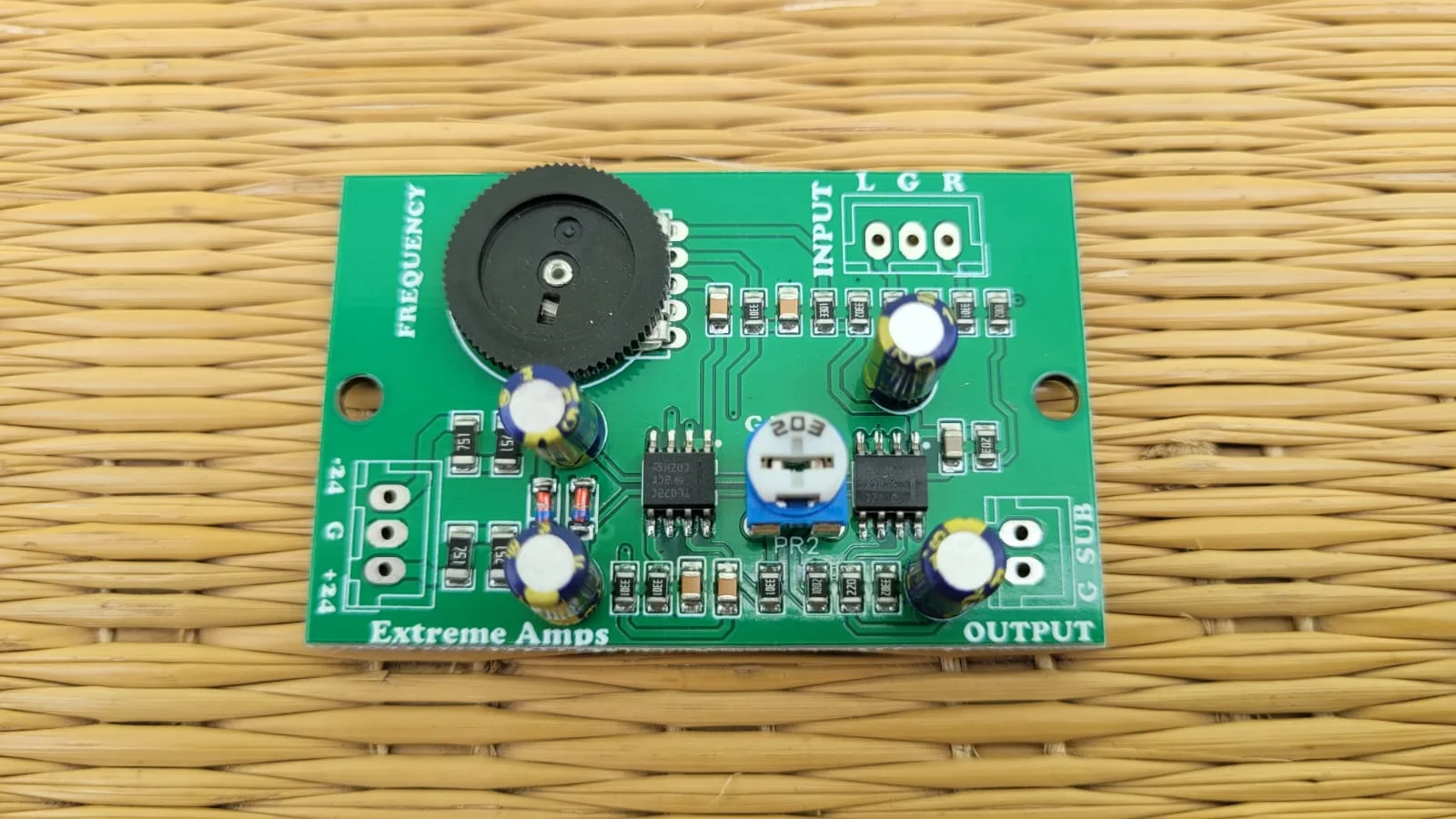 Dual Supply Subwoofer Pre board with Gain & Frequency Control