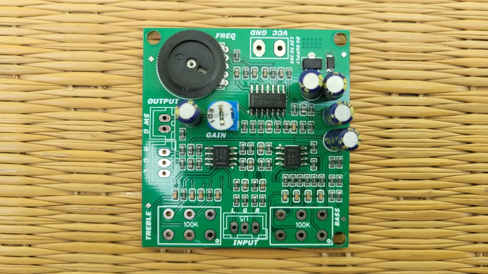 12V 2.1 Pre Board (Bass, Treble with Subwoofer Pre) from Extreme Amps Brand