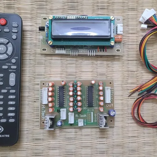 6-Channel (PT2258 Double IC) Digital Volume Control Remote Kit for 5.1 Amplifier with LCD Display