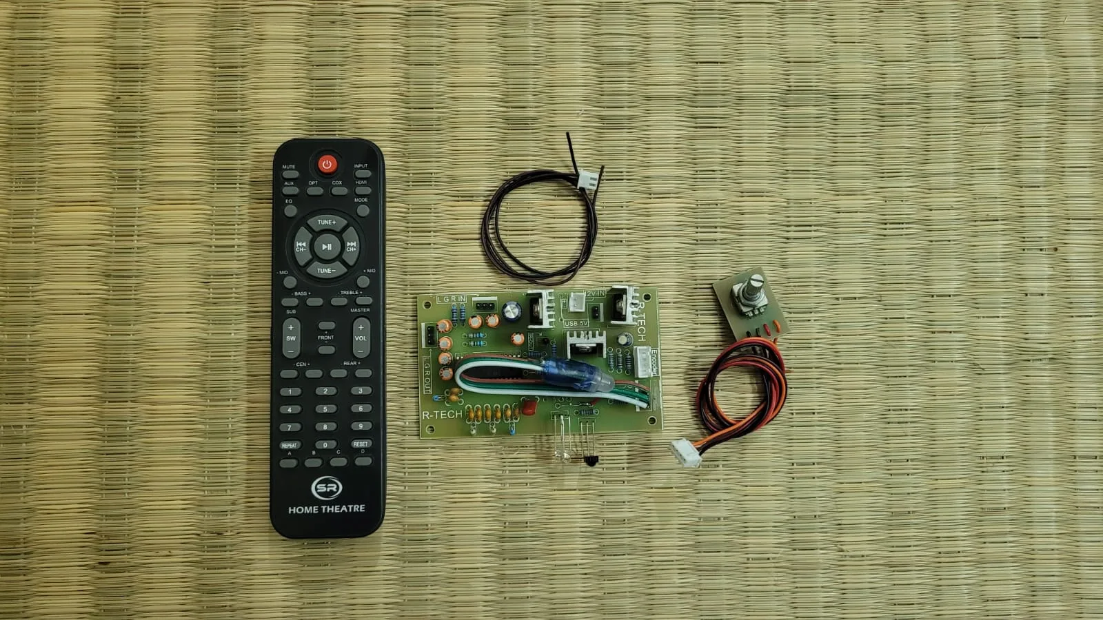 Stereo Remote Kit Using TDA7439 Audio Processor with Rotary Encoder