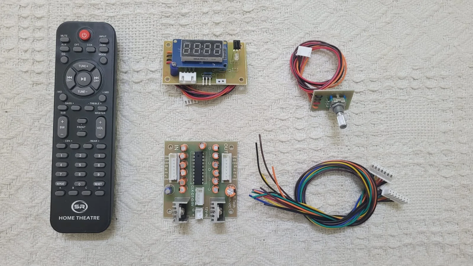 6-Channel (PT2258) Digital Volume Control Remote Kit with rotary encoder for 5.1 Amplifier