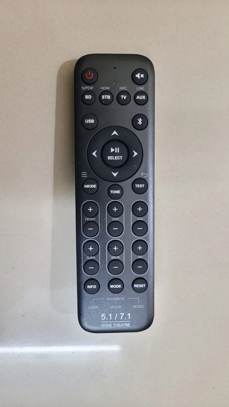 Remote Control for FU Tech FT004D, FT004G & FT008 5.1 Remote Kits based 5.1 Home Theater