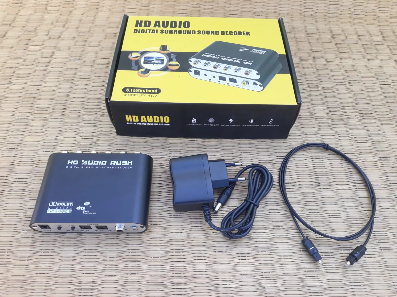 HD Audio Rush Box Optical and Coaxial to 5.1 Audio Converter