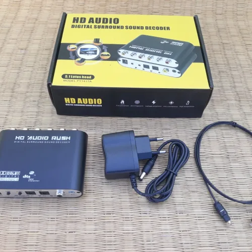 HD Audio Rush Box Optical and Coaxial to 5.1 Audio Converter