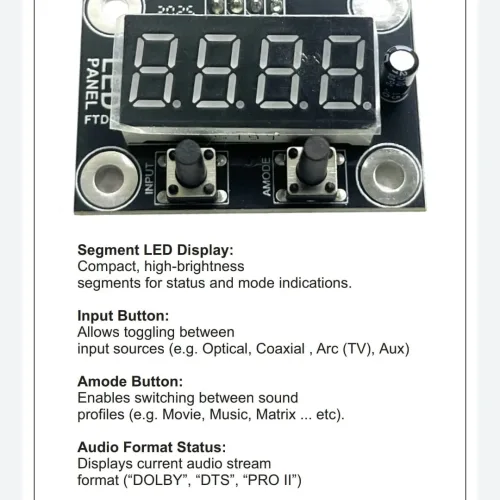 FTD01 7-Segmet LED Display for FT003 5.1 DTS & Dolby Decoder