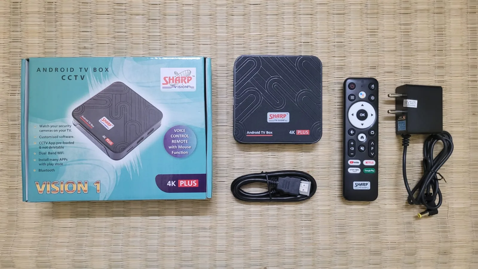Sharp Vision 4K Android TV Box with 2GB RAM & 16GB Internal Memory