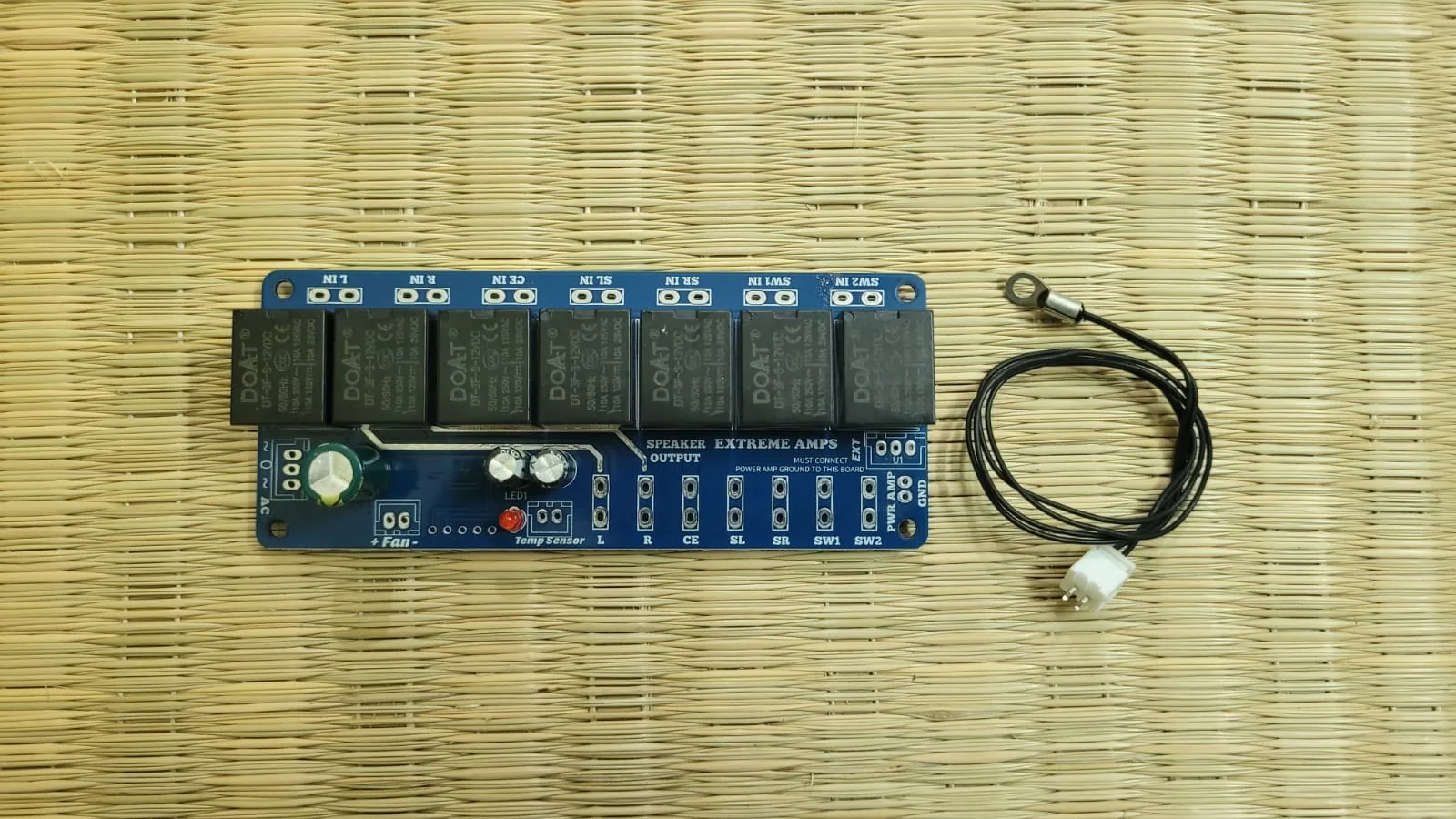 7-Channel Speaker Delay with Protection board with cooling FAN Control form Extreme Amps Brand