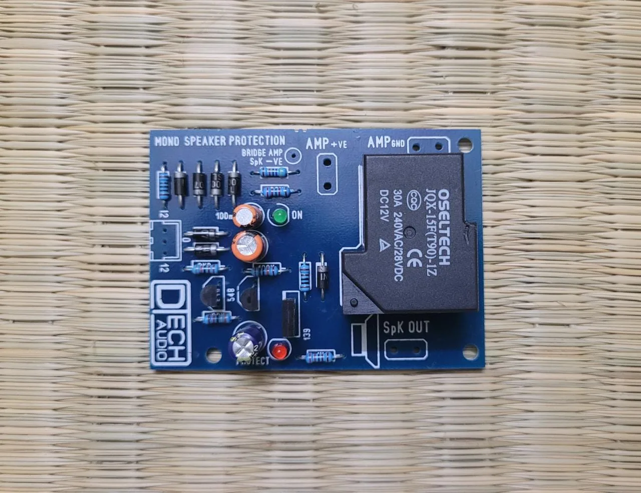 Mono Speaker Protection board for Heavy Power Audio Amplifier