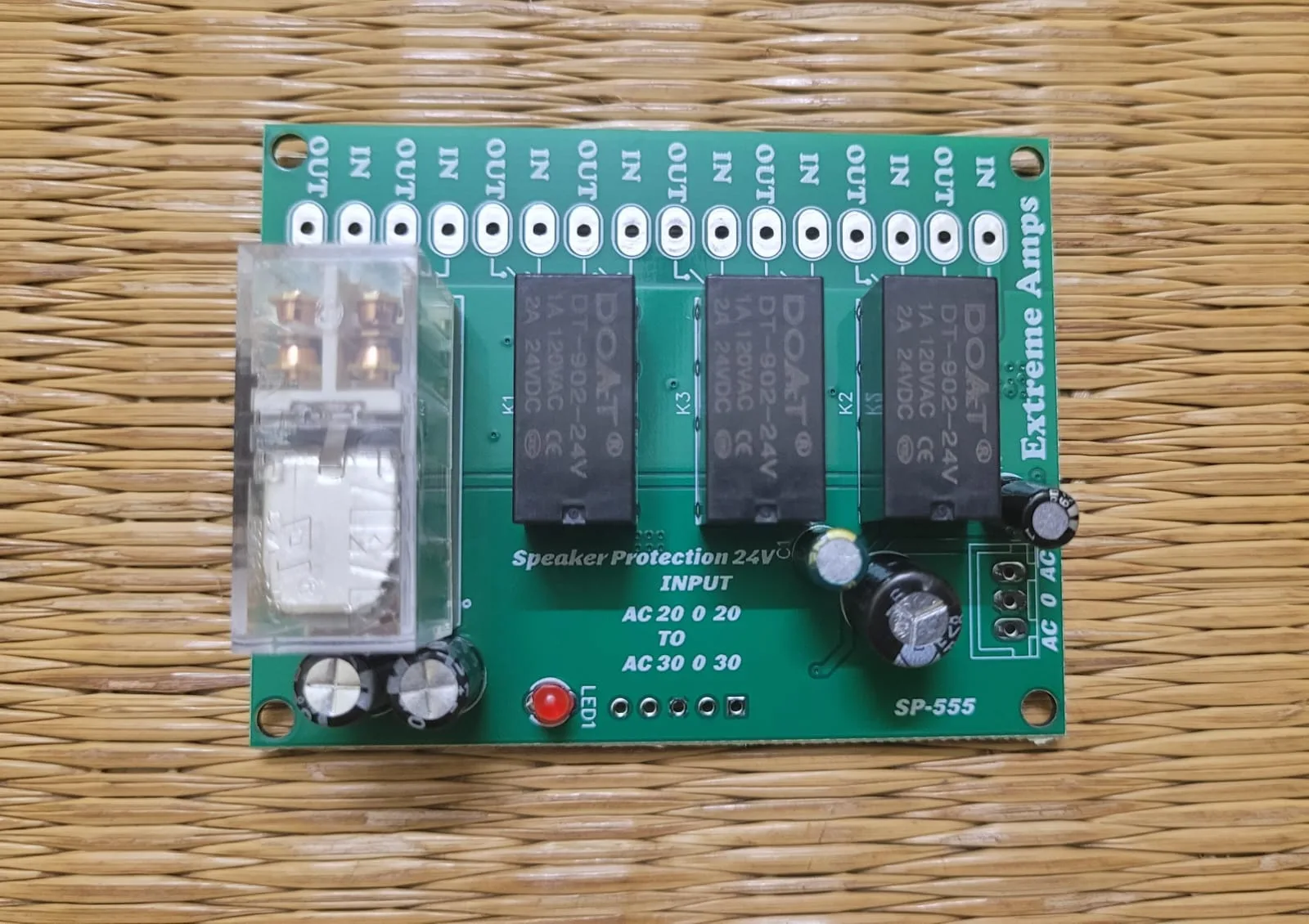 8-Channel Speaker Protection Board with Delay Circuit from Extreme Amps