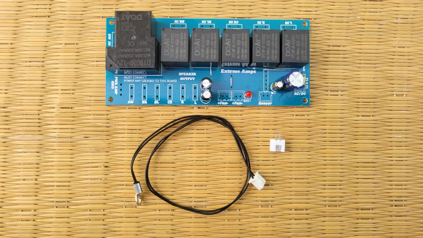 6-Channel Speaker Delay with Protection board with cooling FAN Control form Extreme Amps Brand