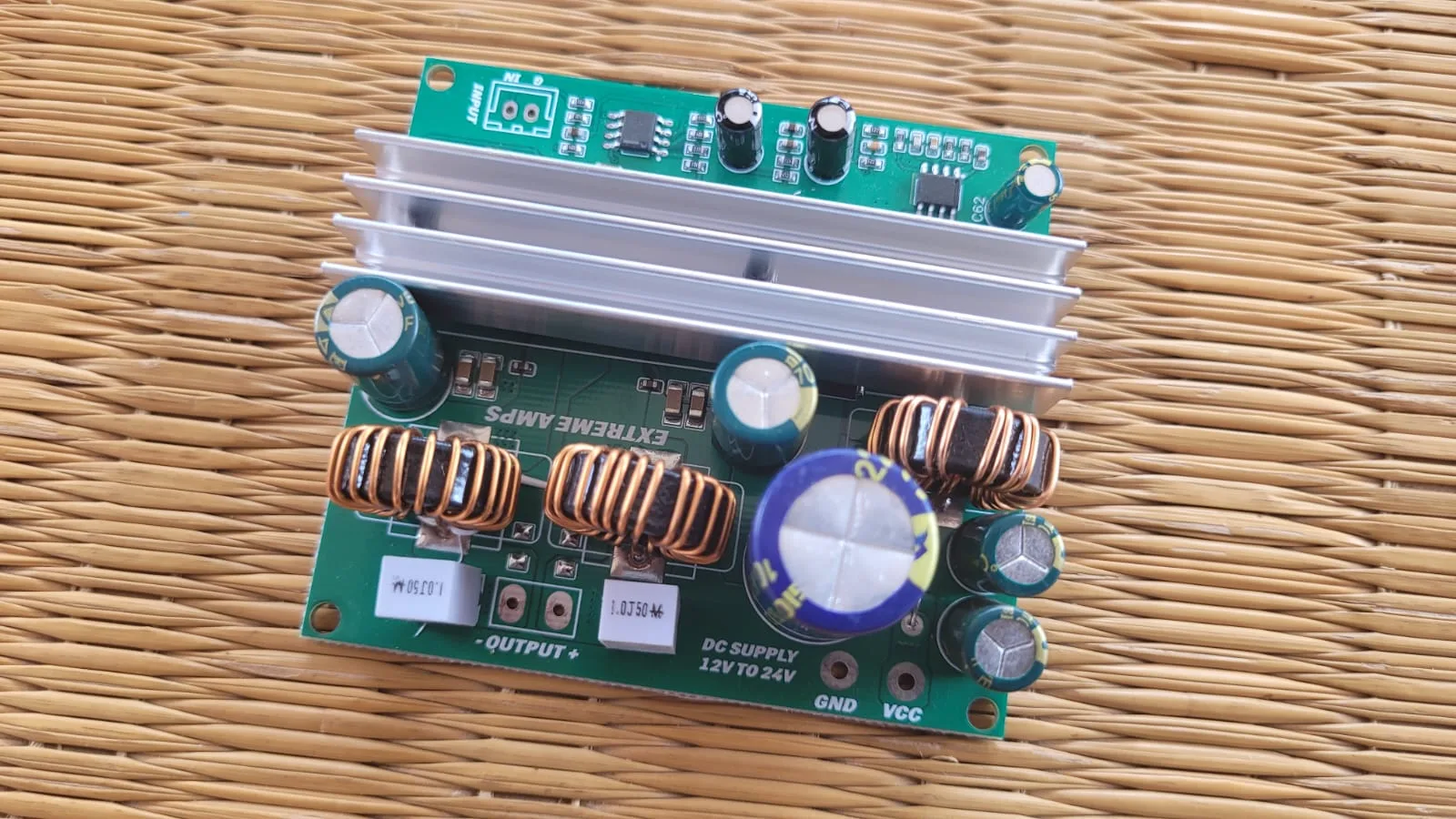 12V / 24V, 130W Mono Class-D amplifier board with inbuilt boost converter