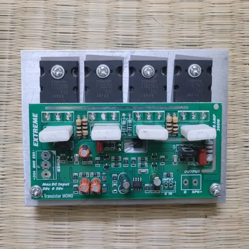 4-Transistor Parallel Mono Amplifier Board from Extreme Amps Company