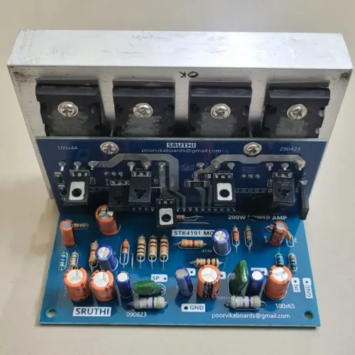 4-Transistor Bridge Mono Amplifier Board from Sruthi Audio