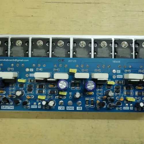 8-Transistor 400W RMS Parallel with Bridge mono Amplifier Board