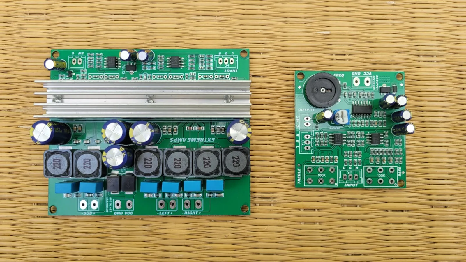 2.1 (TPA3116D2) Class-D Amplifier Board (200W) with Bass Treble & Subwoofer Pre
