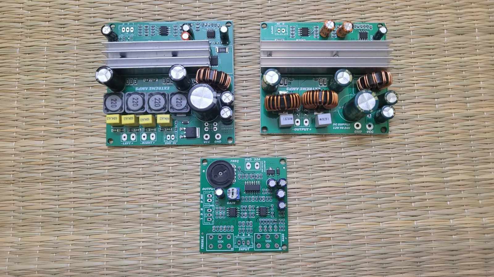 12V / 24V DC 2.1 Amplifier Boards with 2.1 Pre Board
