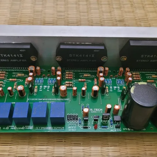 STK 5.1 Amplifier Board with STK4141 for FL, FR, SL,SR & STK4191 for CEN & Subwoofer Channel