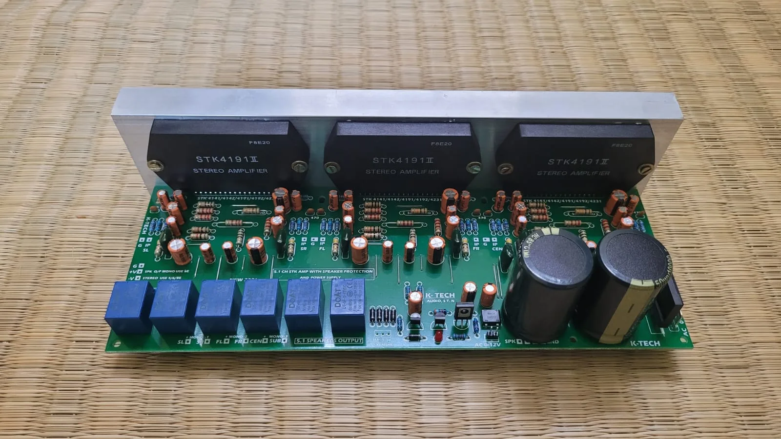 STK4191 IC based 5.1 Amplifier Board with Onboard Power Supply & Speaker Protection