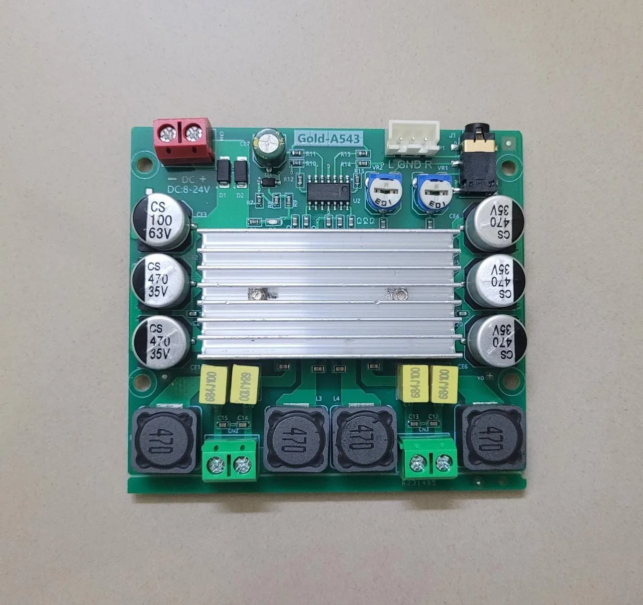 Gold-A543 TPA3116D2 (50+50)W Class-D Stereo Amplifier Board