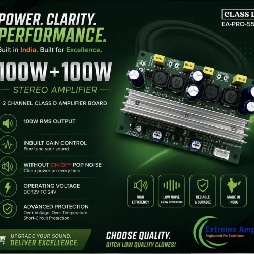 TPA3116D2 (100+100)W Class-D Stereo Amplifier Board from Extreme Amps company
