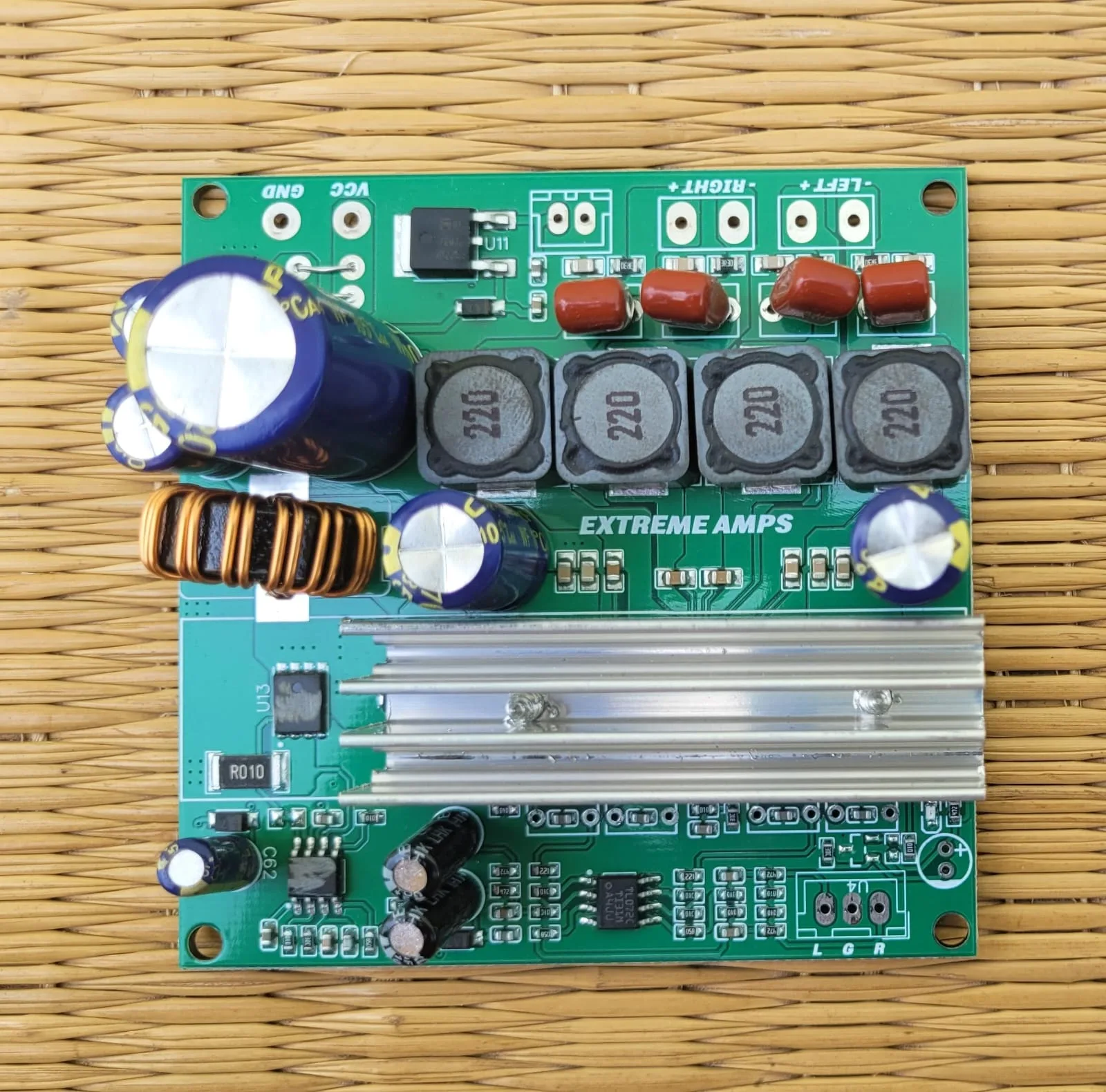 12V / 24V DC Input (50+50)Watts TPA3116D2 Class-D Amplifier for Automotive Vehicle's