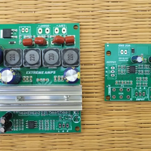 12V / 24V DC Input (50+50)Watts TPA3116D2 Class-D Amplifier & Bass Treble Board for Automotive Vehicle's
