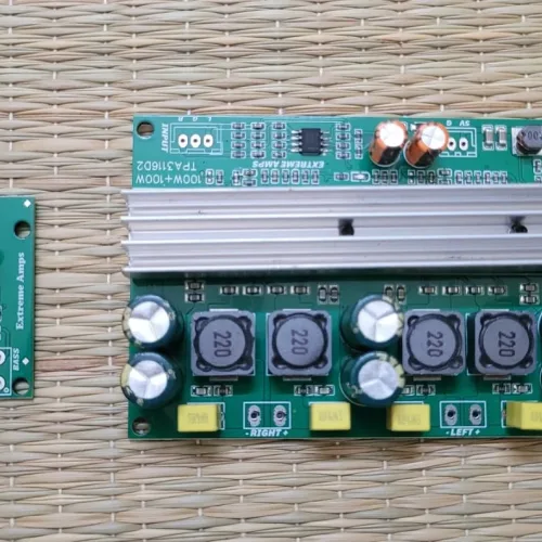 12V / 24V TPA3116D2 (100+100)W Class-D Stereo Amplifier Board and Bass, Treble Board from Extreme Amps company