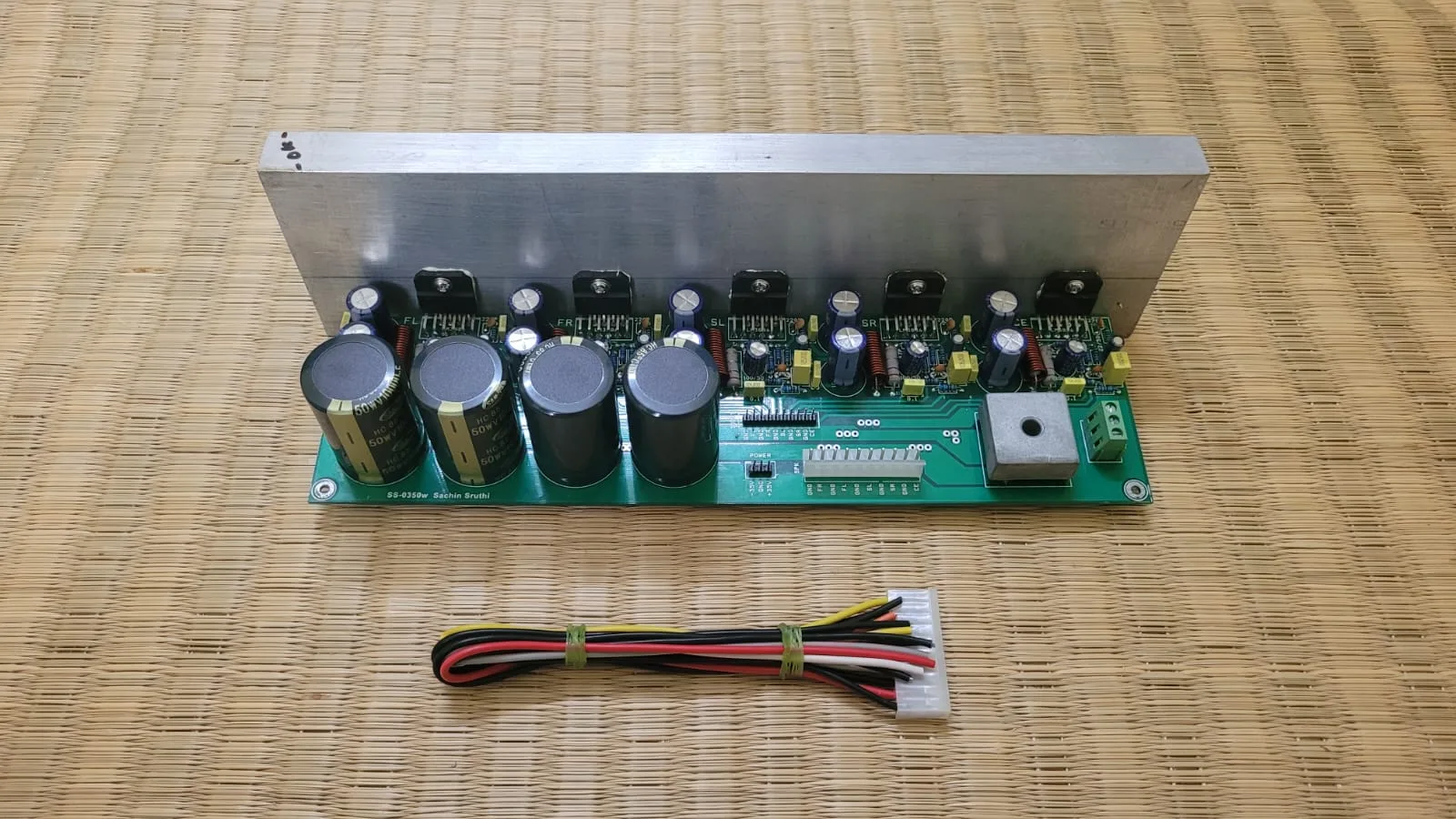 LM3886 5-Channel Hi-Fi Audio Amplifier Board without Wires