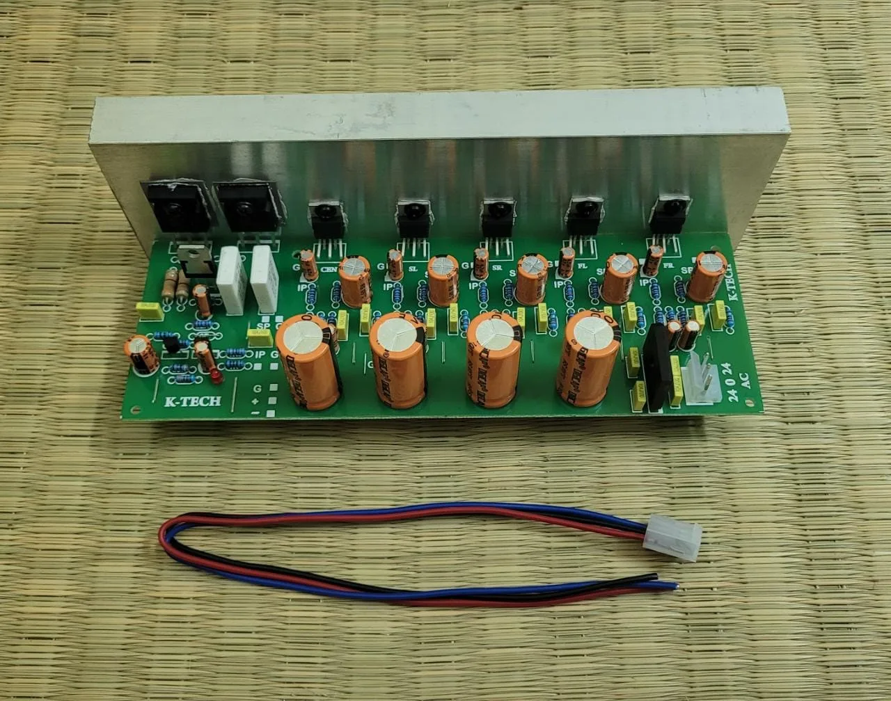 K-Tech (TDA2050+ Two Transistor) 5.1 Amplifier Board with Digicap Capacitors