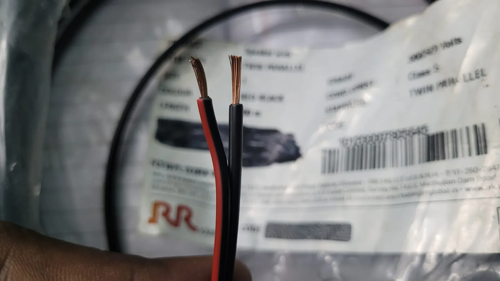 RR Brand Speaker wire 1 Sq.mm (55rs Per Metre) Pure Copper