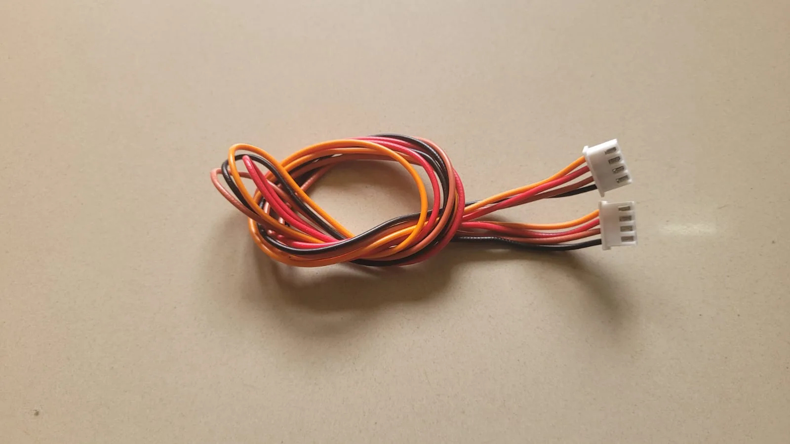 4-Pin (2.5mm pitch, 18" Length) Double Ended RMC wire for audio input and output connections
