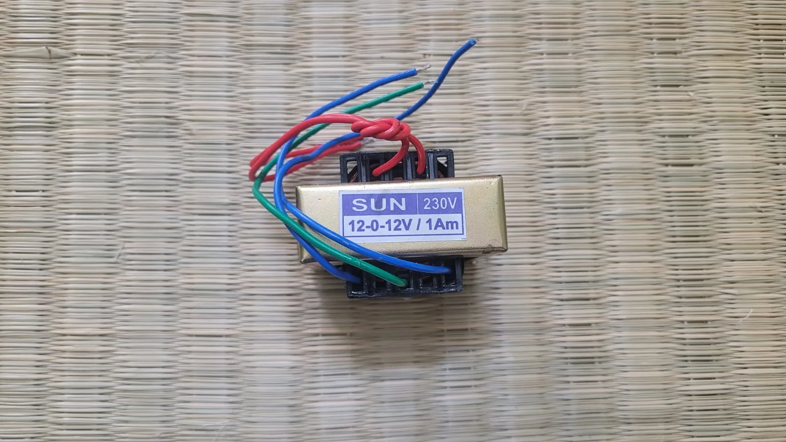 230V AC to 12 0 12V, 1A Transformer