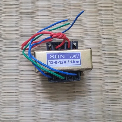 230V AC to 12 0 12V, 1A Transformer