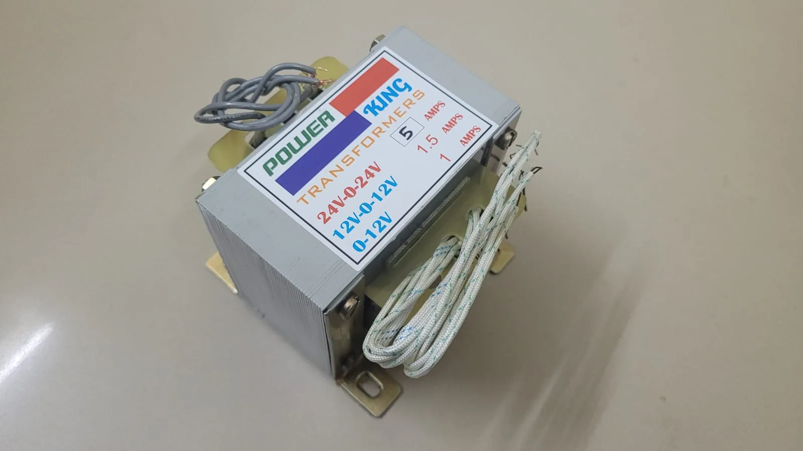 230V AC to 24 0 24V, 5A Transformer from Power King Brand