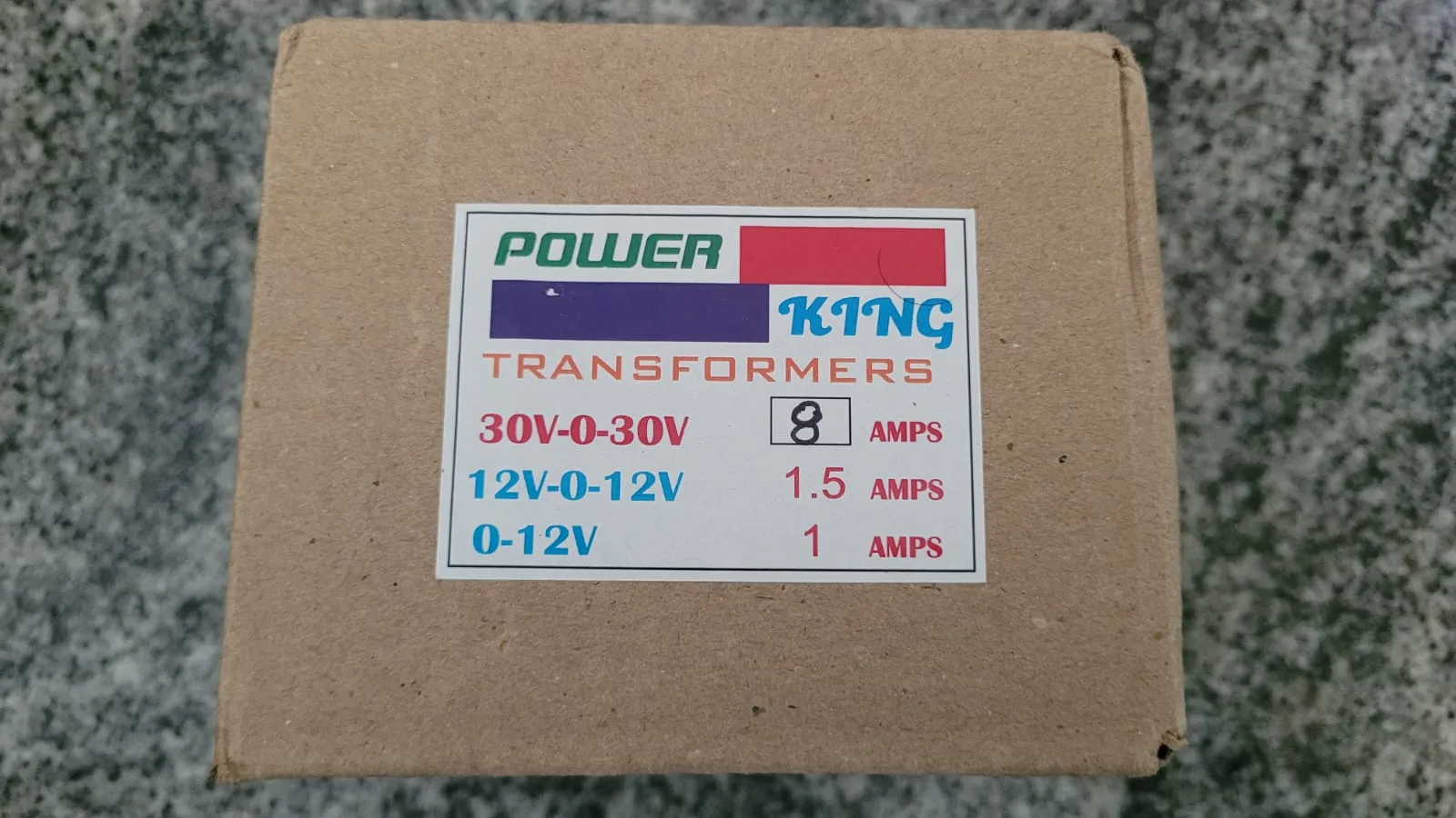 230V AC to 30 0 30V, 8A Transformer from Power King Brand