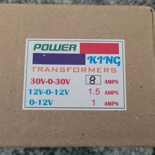 230V AC to 30 0 30V, 8A Transformer from Power King Brand