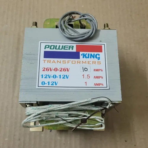 230V AC to 26 0 26V, 10A Transformer from Power King Brand