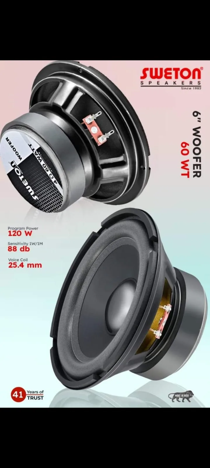 Sweton 6" 4-Ohms 60W Woofer