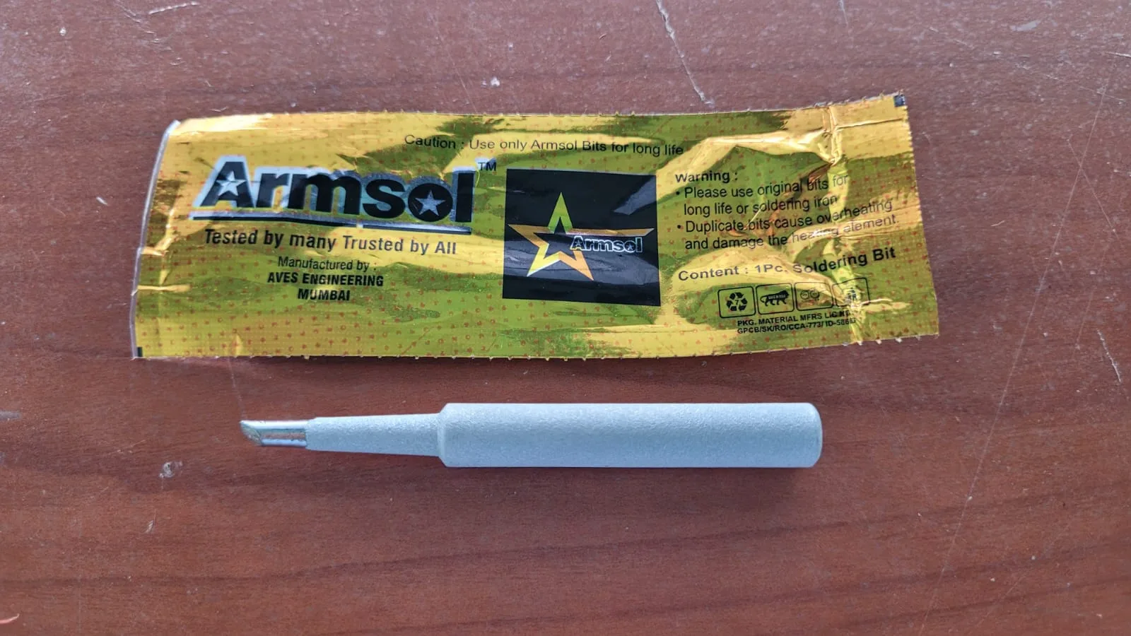 Armsol 25W (White Ceramic Coated) Soldering Iron Bit