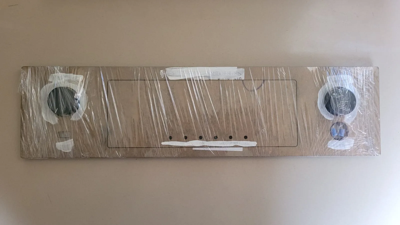 Acrylic Panel for Imranics X10 5.1 Remote kit with Aluminium Knobs & VU meter option