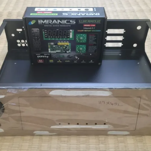 (GT5001) 5.1 Cabinet (4.5" x 12") with Imranics X10 5.1 Remote Kit + Matt Black Colour Acrylic Panel
