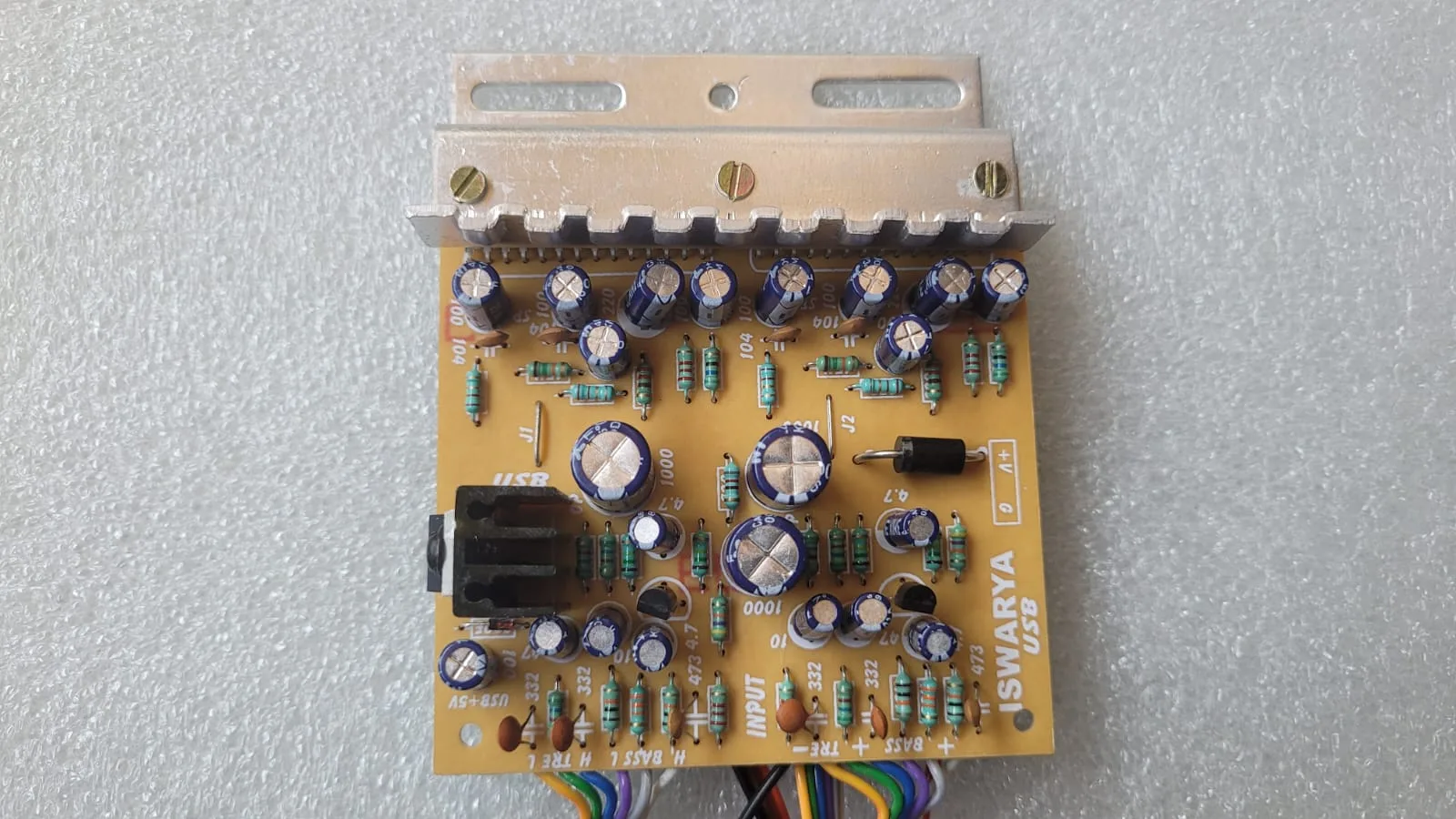 LA4440 Double IC 12V Stereo Amplifier Board with Inbuilt Bass, Treble Circuit & 5V output for USB Bluetooth Audio Player